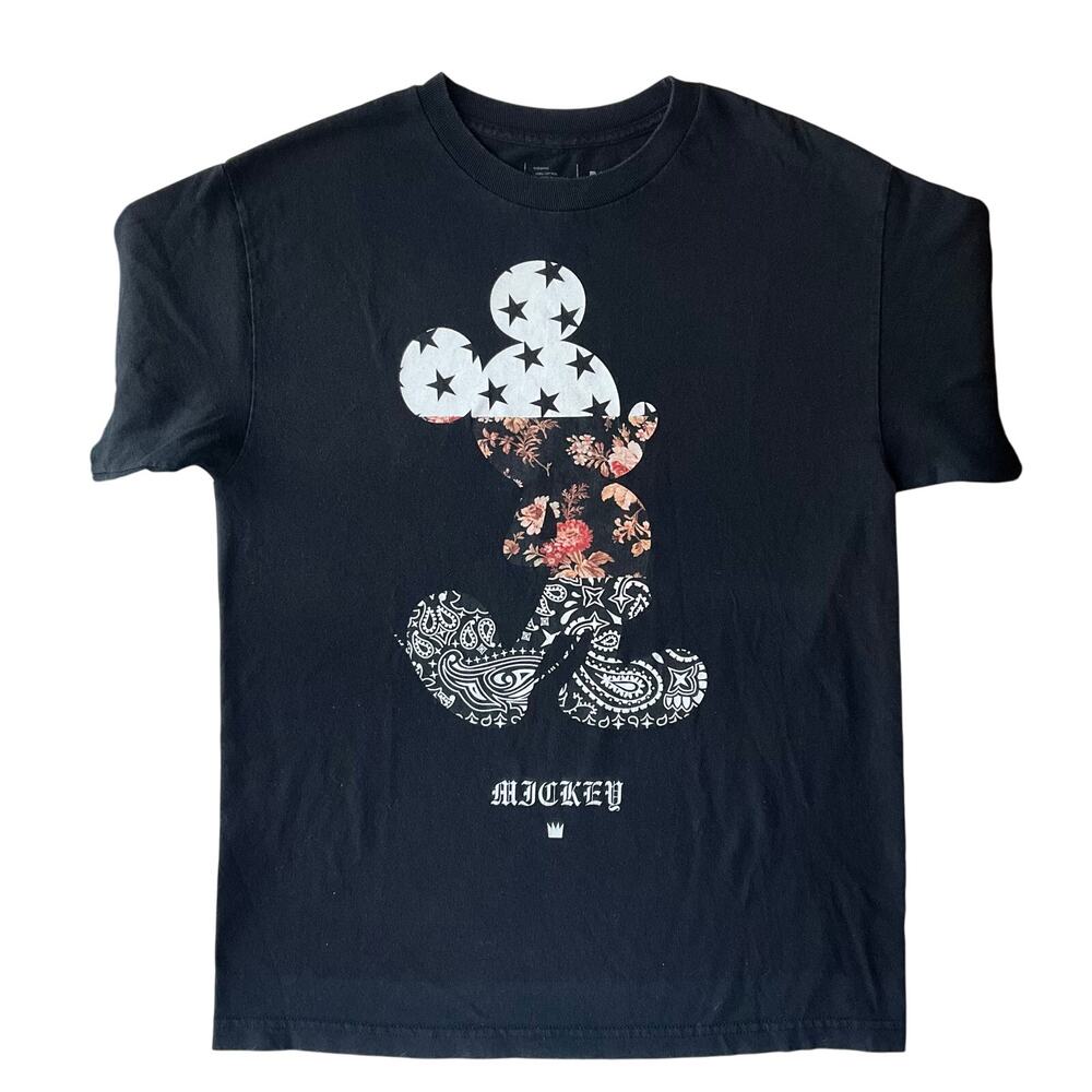 Disney & Neff Men’s Short Sleeve T-shirt size M,Black, Mickey Mouse Unisex Shirt